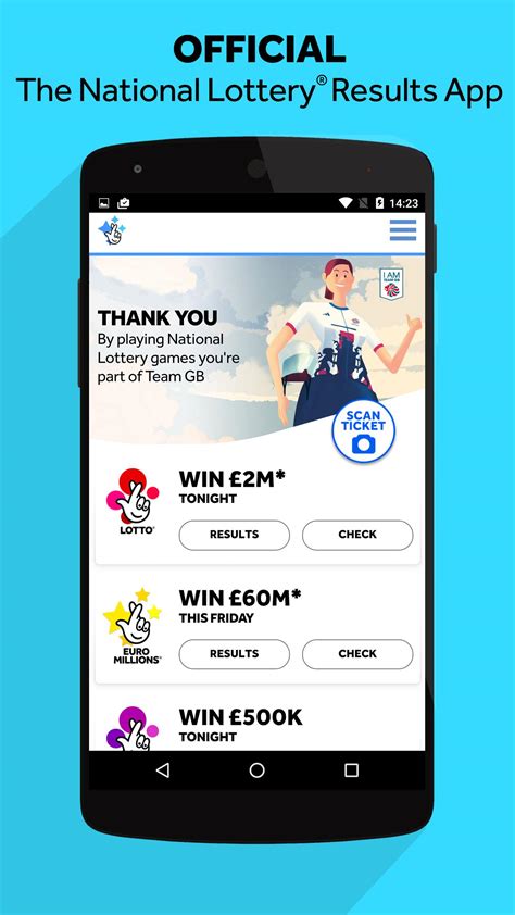 Lottery post app - The Official National Lottery app is where you can play all our games. It's easy to use, and If you have an account, just log in with the same details you use for the website. Lotto. - The one. The only. The original National Lottery game. - It’s the nation’s game, with thousands winning prizes in every draw. It could be you®! 